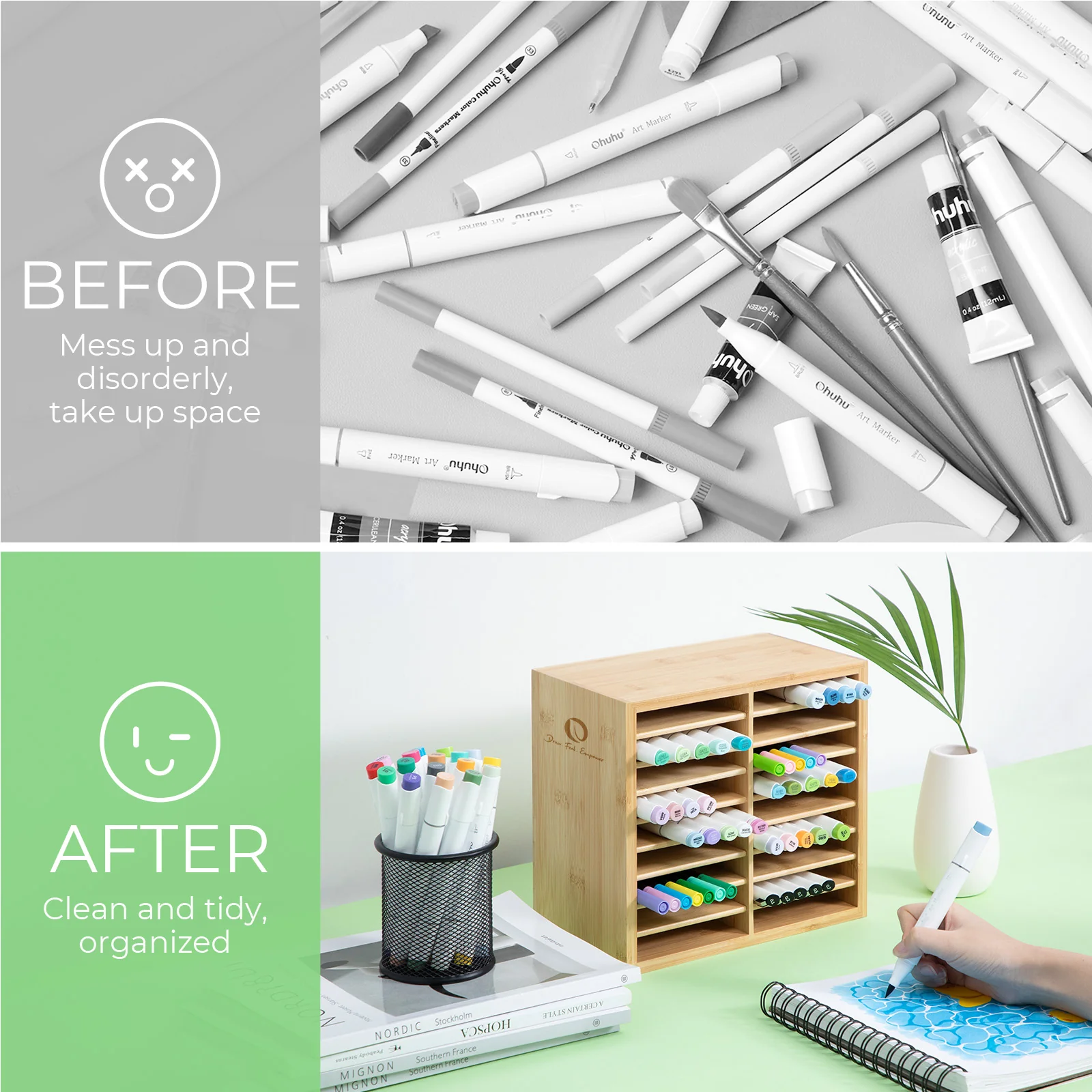 Ohuhu Bamboo Marker Organizer (Europe Only) - Image 35