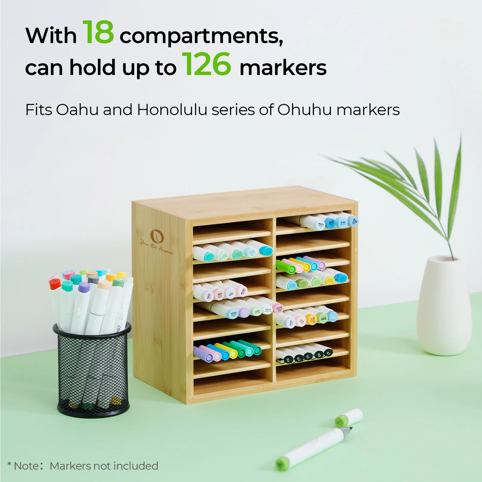 Ohuhu Bamboo Marker Organizer (Europe Only) - Image 36