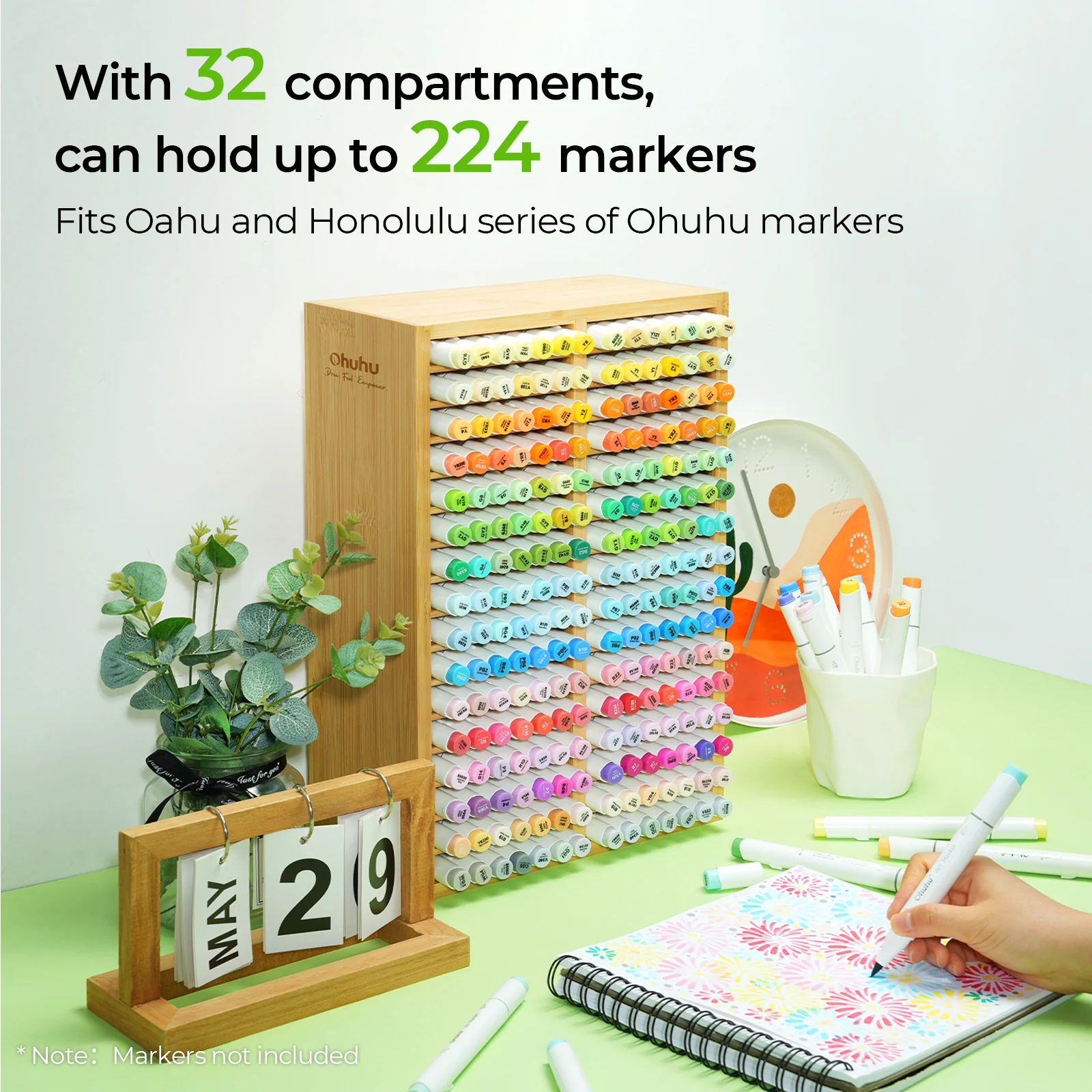 Ohuhu Bamboo Marker Organizer (Europe Only) - Image 17