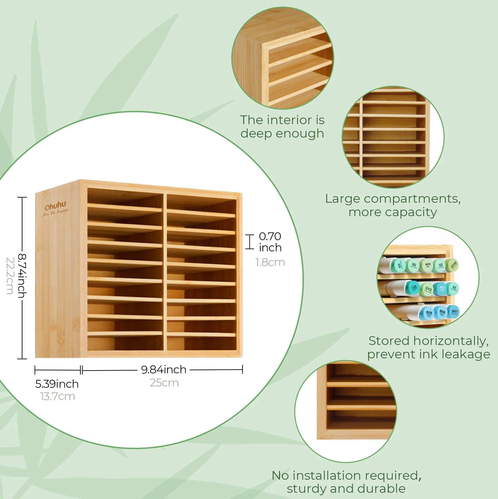 Ohuhu Bamboo Marker Organizer (Europe Only) - Image 48