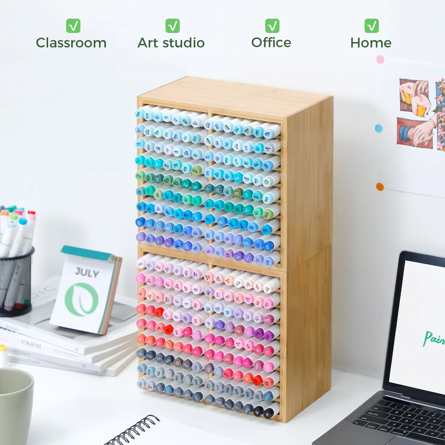 Ohuhu Bamboo Marker Organizer (Europe Only) - Image 6
