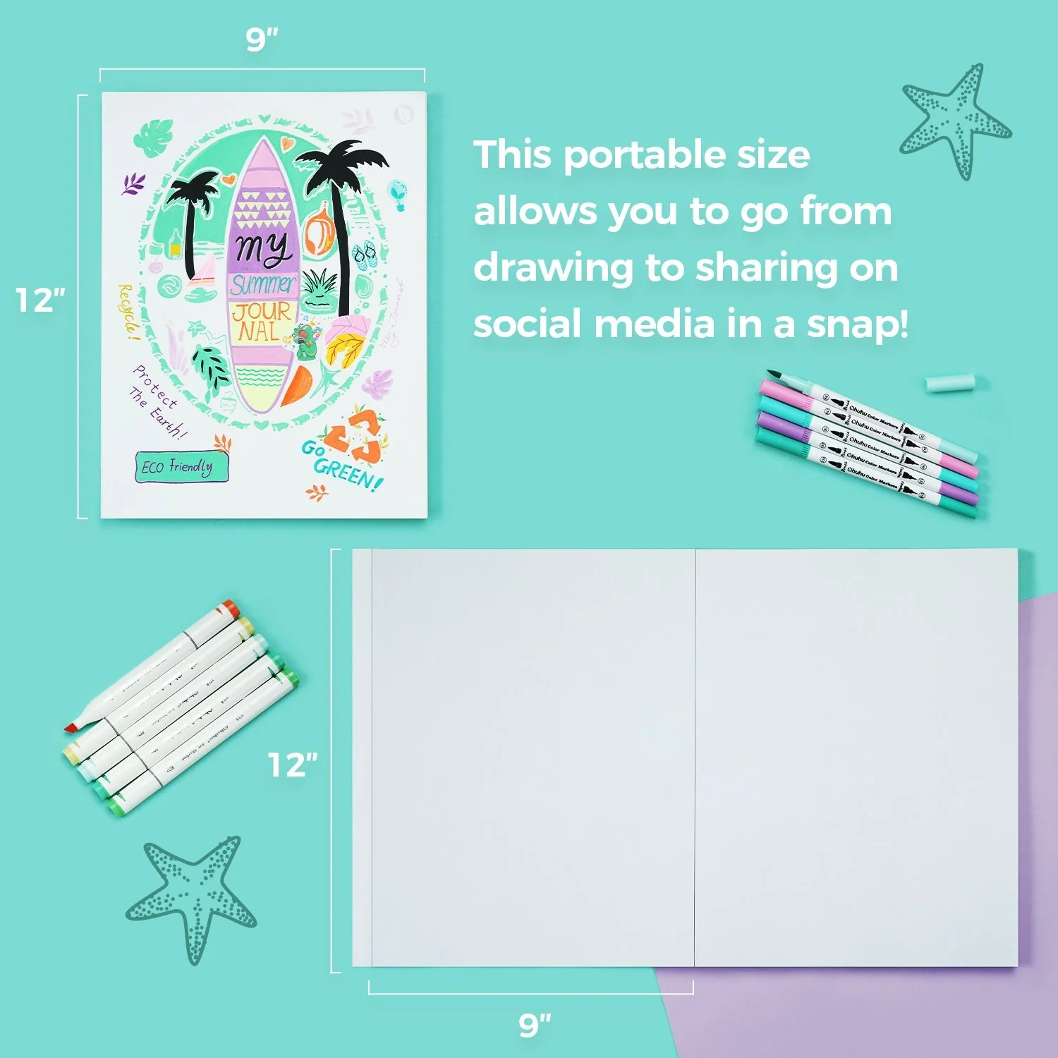 Ohuhu Bleedproof Double-Sided Marker Pad, Glue-Bound (Canada Domestic Shipping) - Image 7