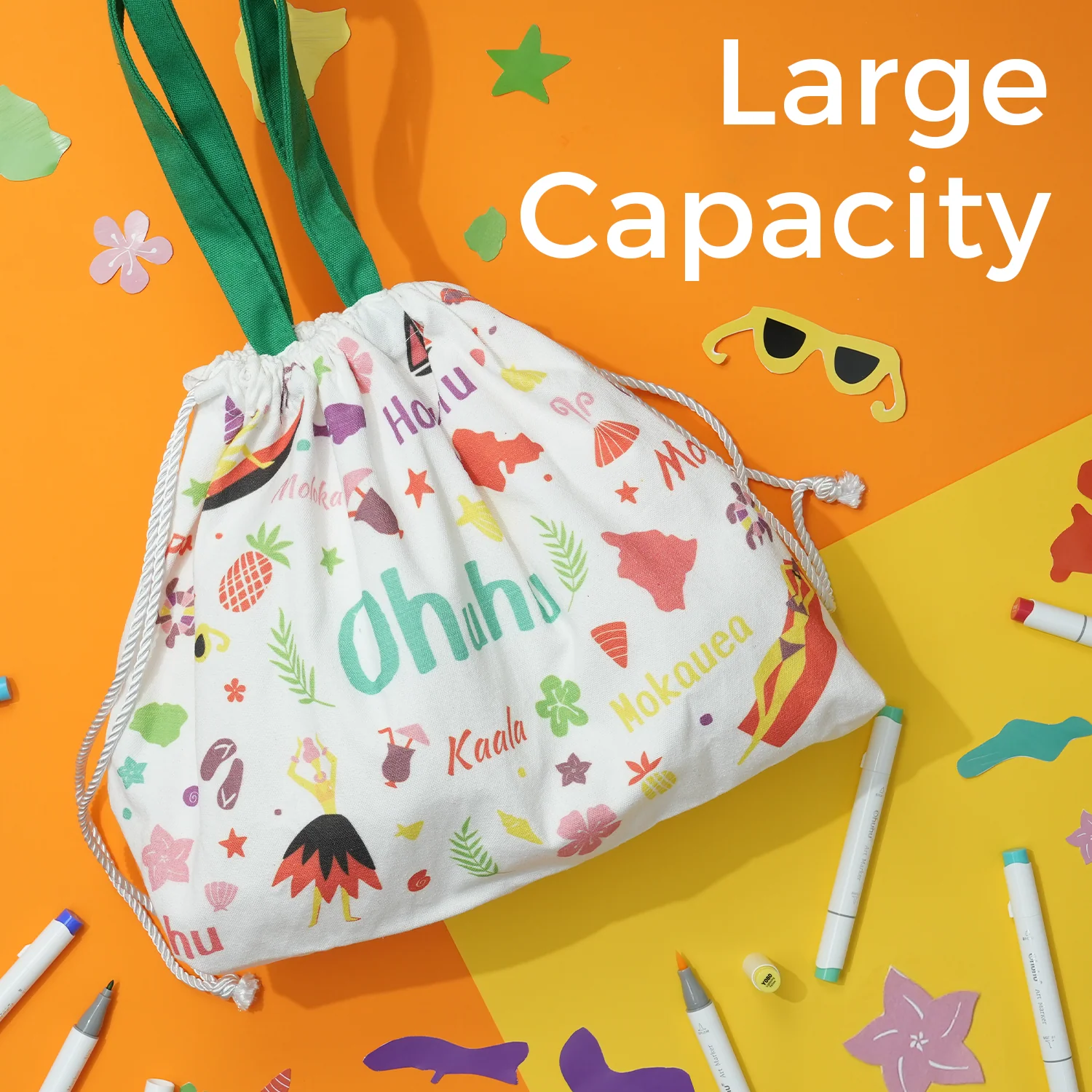 Ohuhu Canvas Gift Bag for Multi-purpose, Available in Two Sizes (Ships from Asia Warehouse) - Image 7
