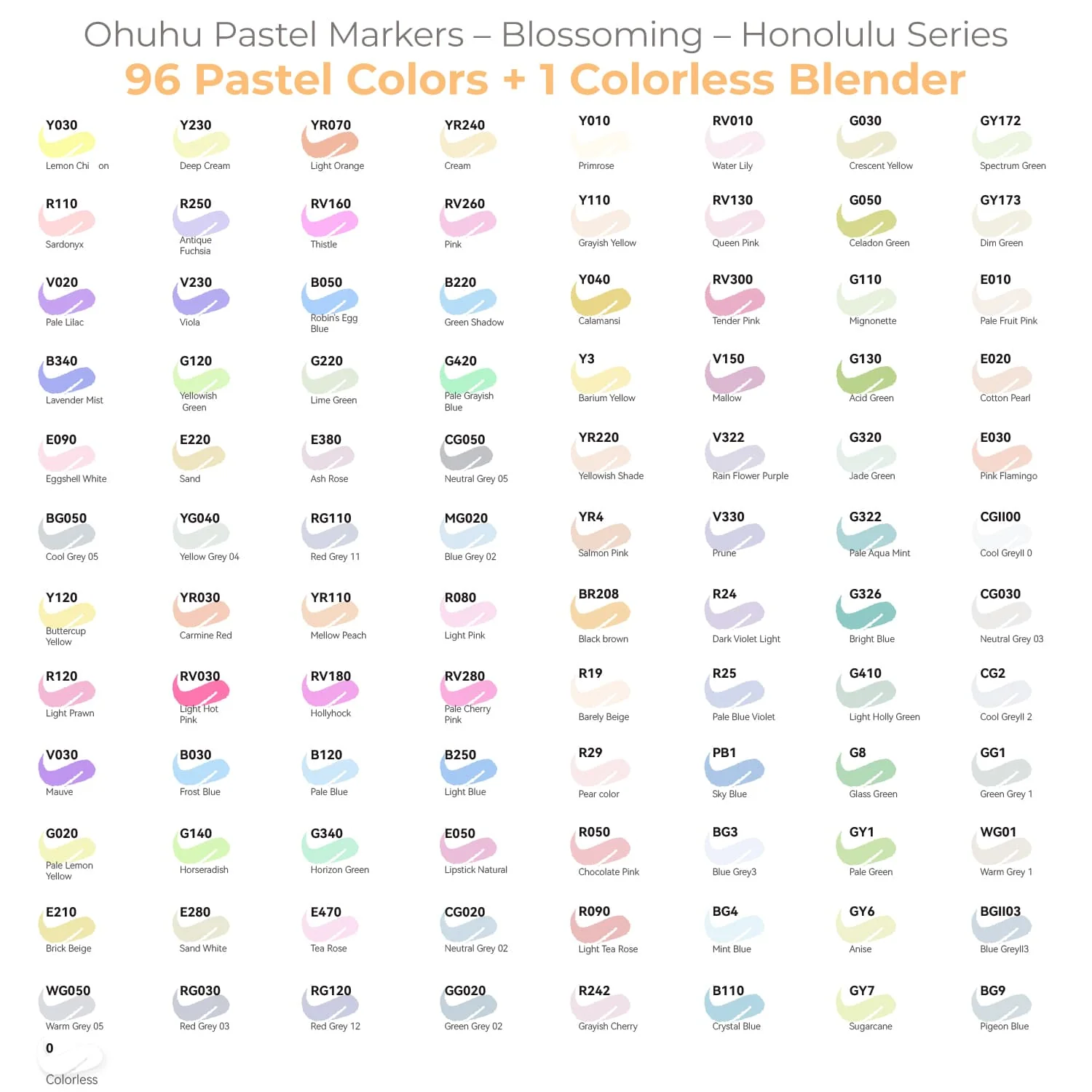 Ohuhu Honolulu 96 Pastel Colors Alcohol Art Markers - Sweetness & Blossoming (Australia Domestic Shipping) - Image 4