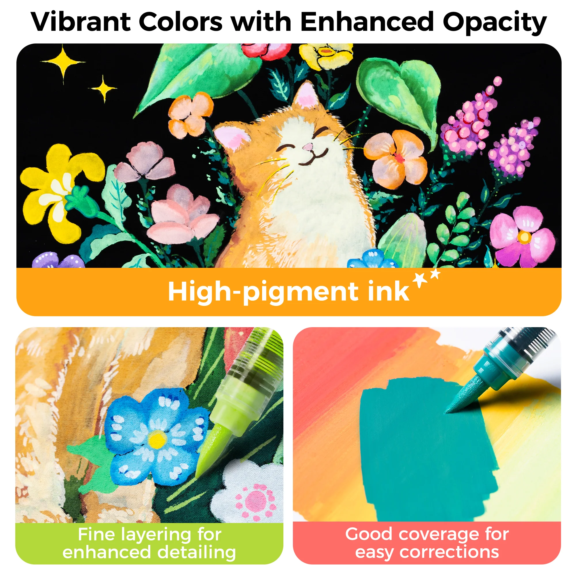 Ohuhu Kahuku Series Direct-ink Acrylic Paint Markers - Image 23