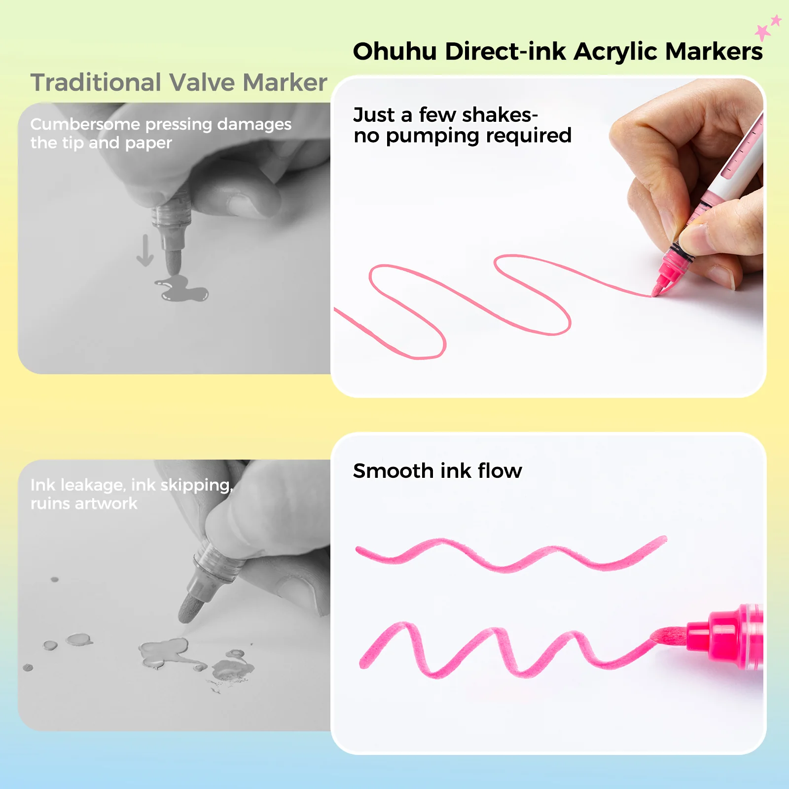 Ohuhu Kahuku Series Direct-ink Acrylic Paint Markers - Image 9
