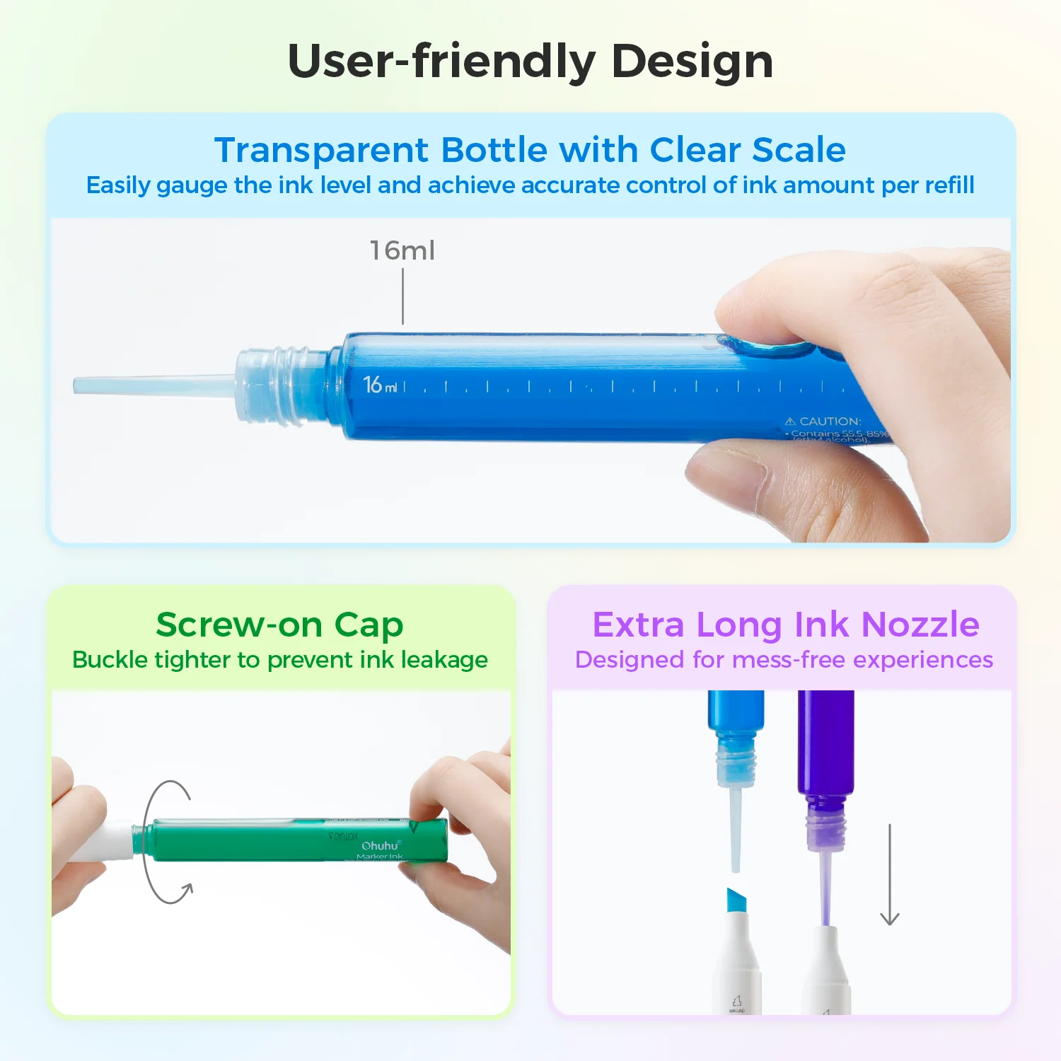 Ohuhu Marker Ink B03 / B996 / B030 Refill for Alcohol marker - Image 3