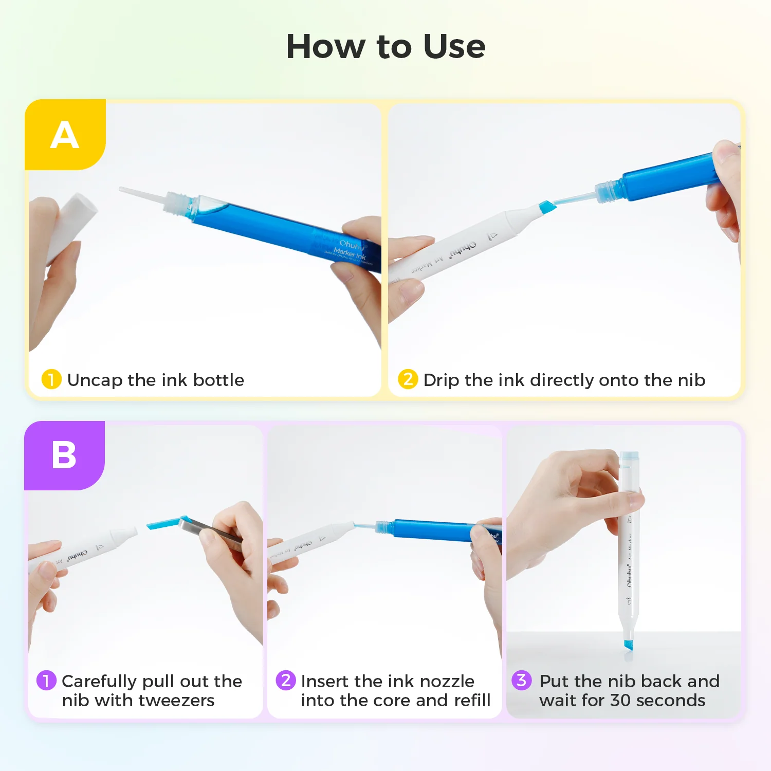 Ohuhu Marker Ink G013 / BG5 Refill for Alcohol marker - Image 4