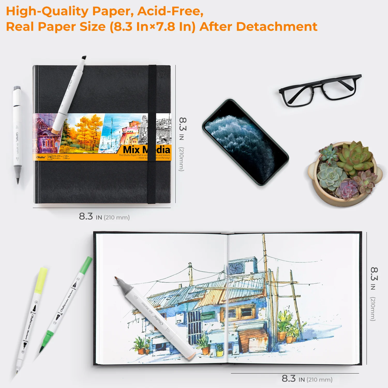 Ohuhu Mix Media Pad for Multiple Techniques - Image 7