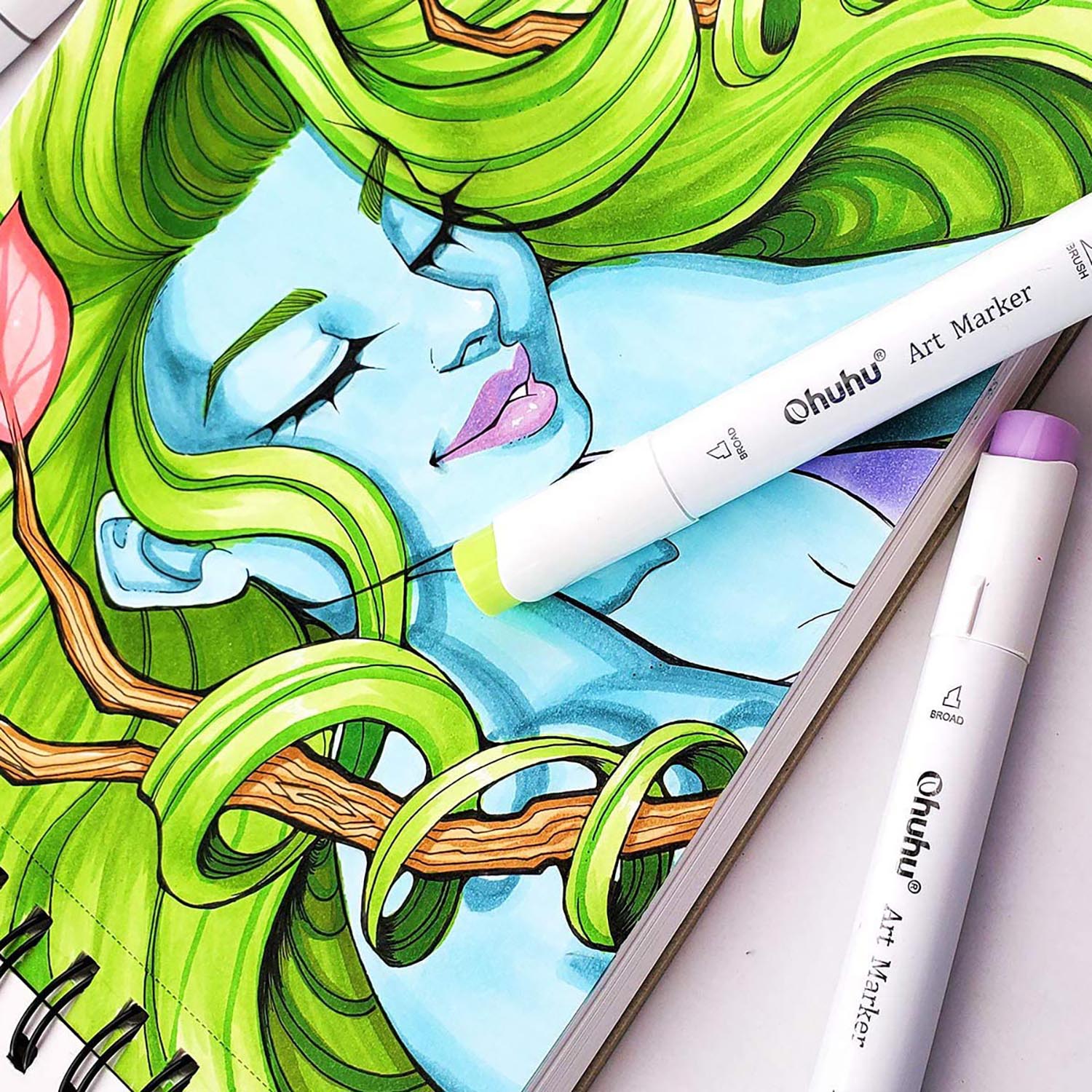 Ohuhu Spiral-Bound Marker Pad for Alcohol Markers (Brazil Domestic Shipping) - Image 6